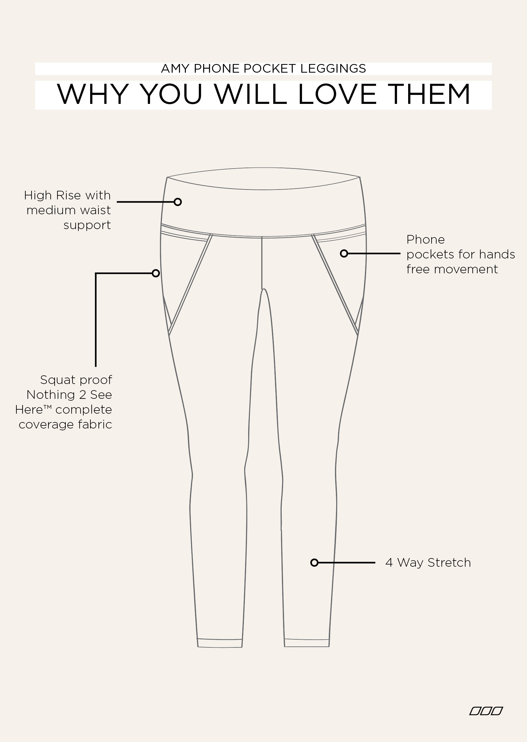 Lorna Jane Amy Phone Pocket Ankle Biter Leggings