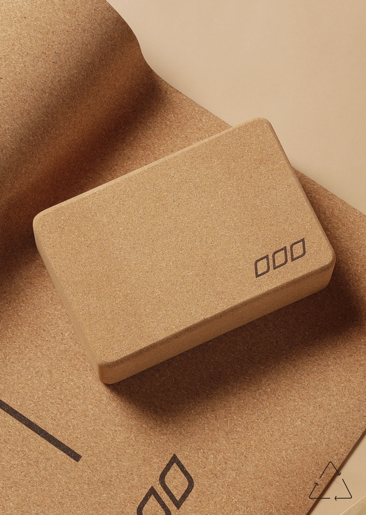 Lorna Jane Cork Eco Yoga Block