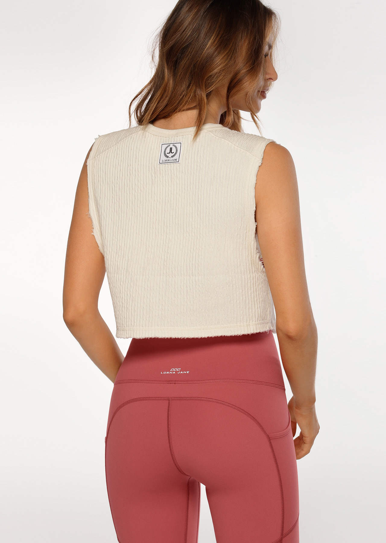 Lorna Jane Luxe Textured Cropped Tank