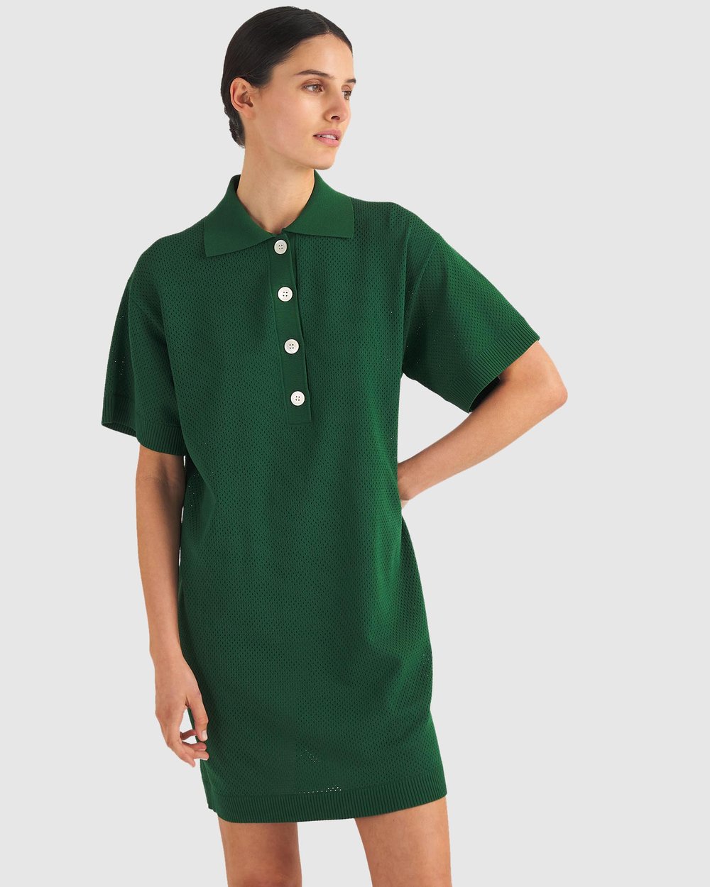 Mesh Polo Dress