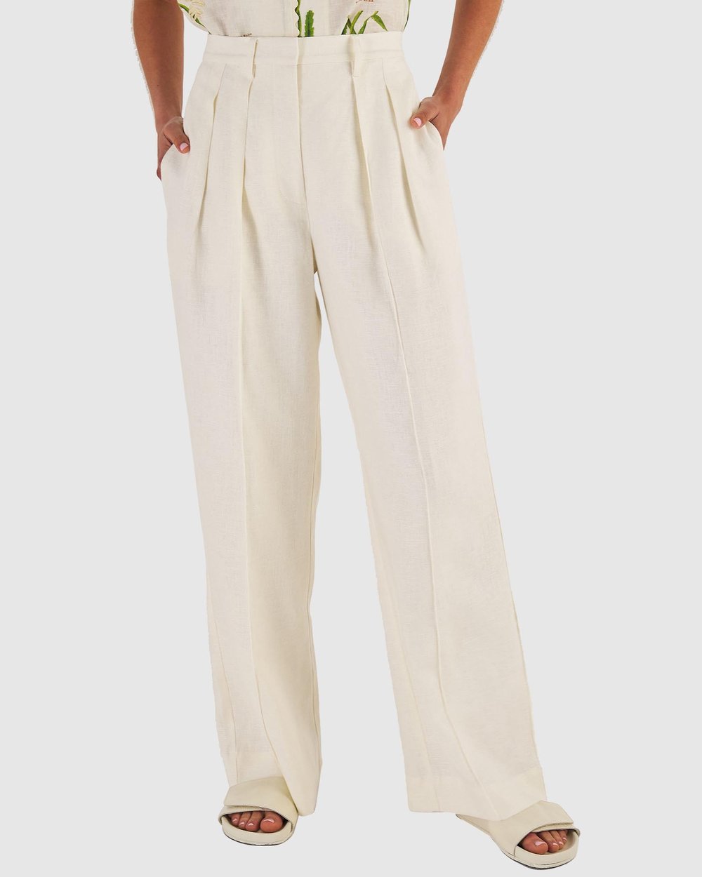 High Waist Pleat Pants