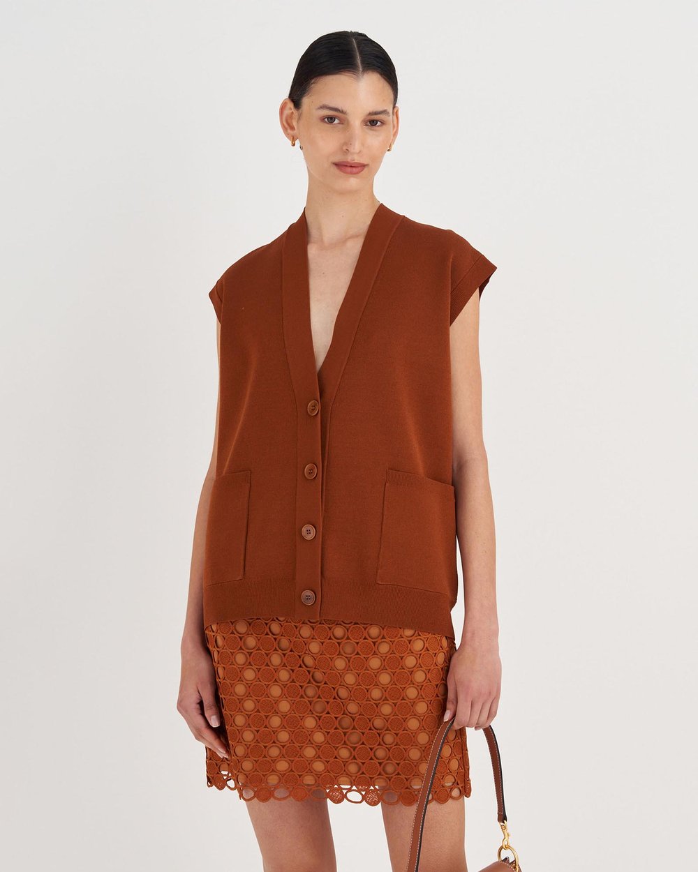 Sleeveless Knit Vest