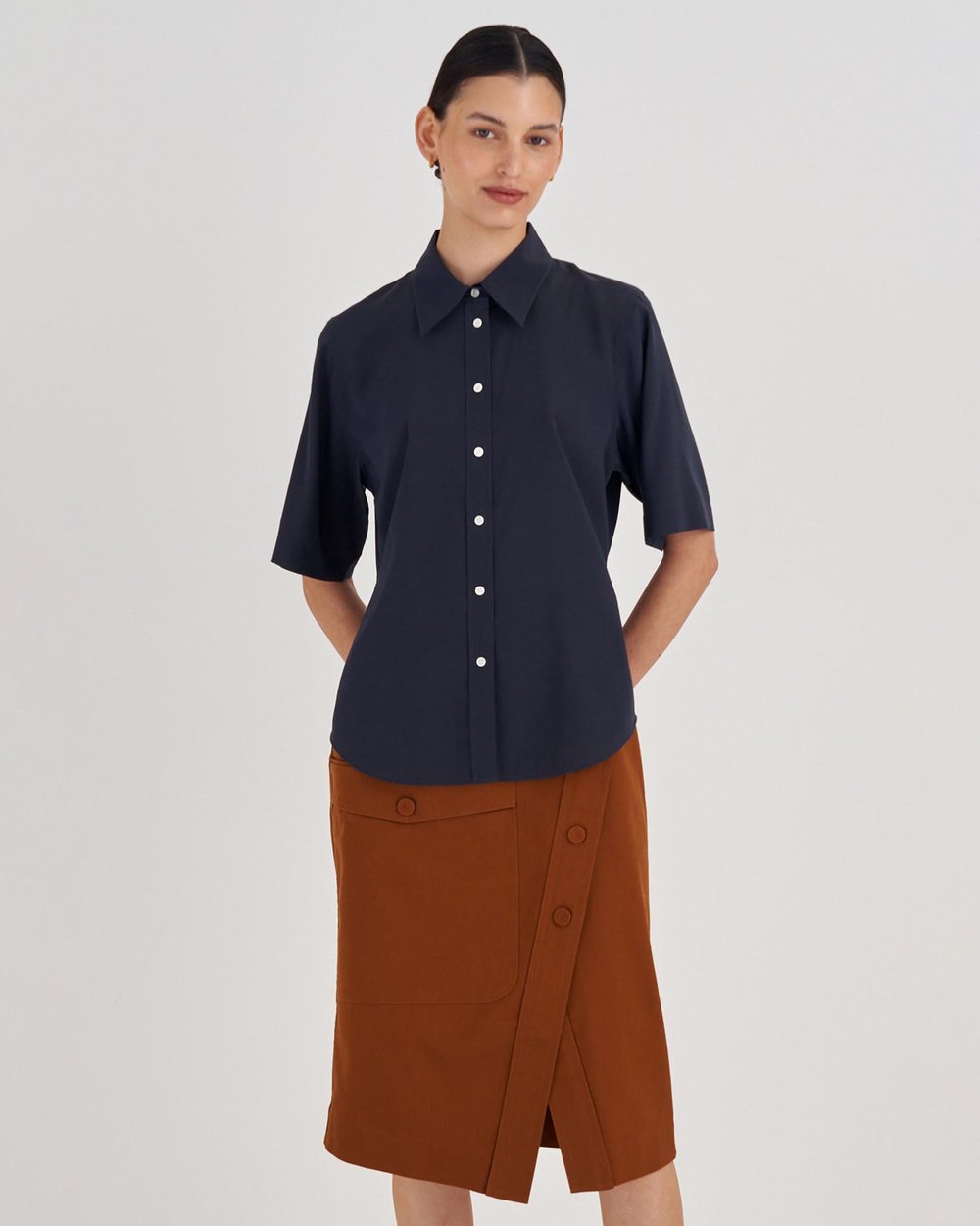 Short Sleeve Fluid Shirt