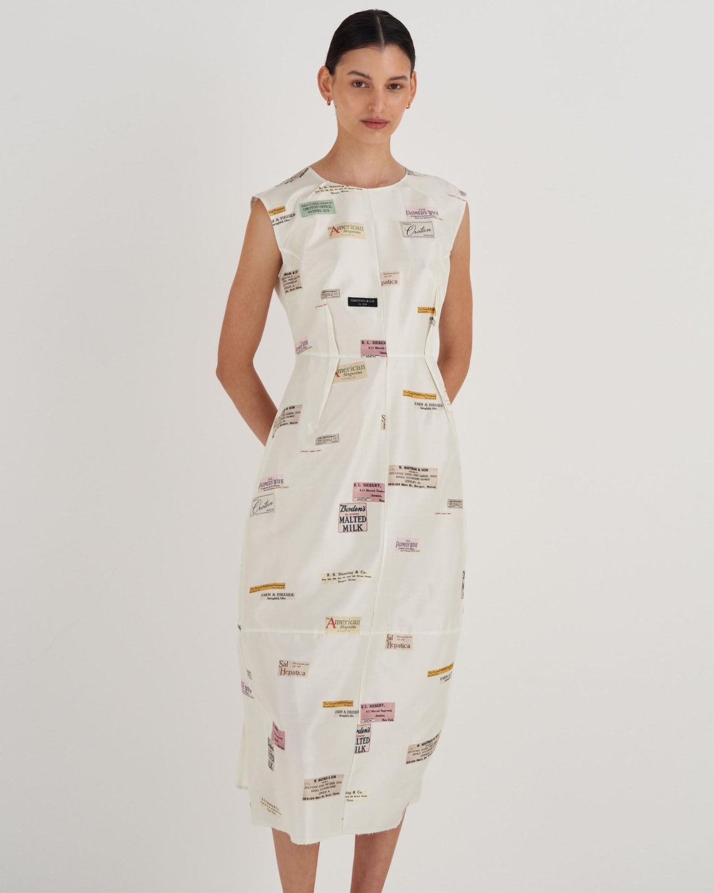 Structured Spaced Label Dress