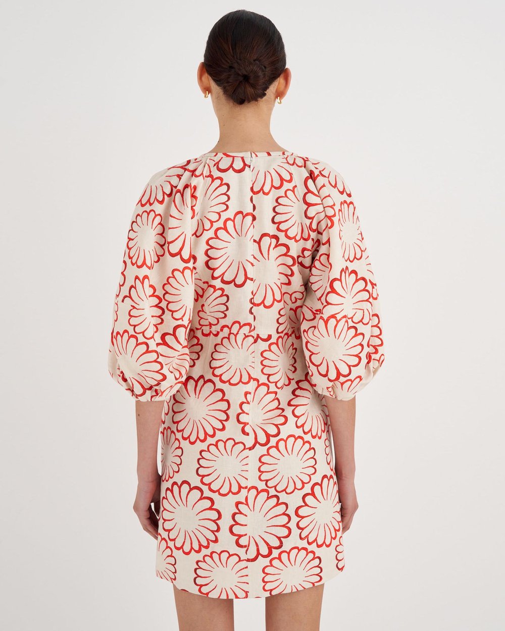 Dahlia Print Short Dress