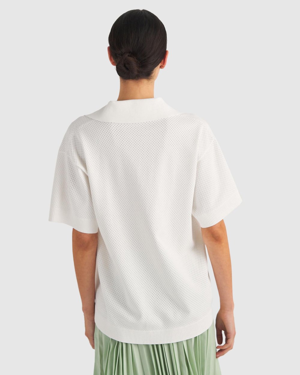 Mesh Stitch Polo Shirt