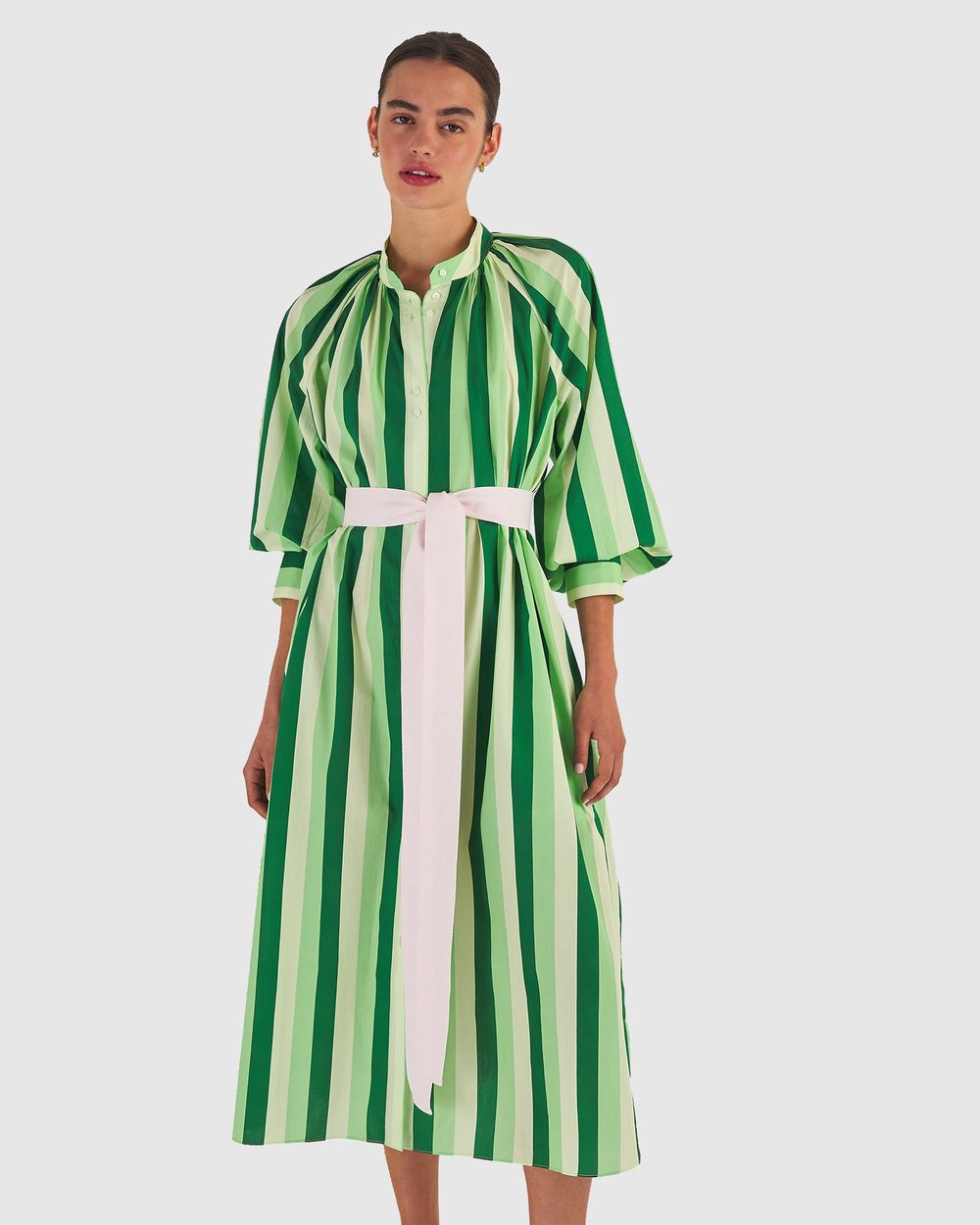 Multi Stripe Shirt Dress