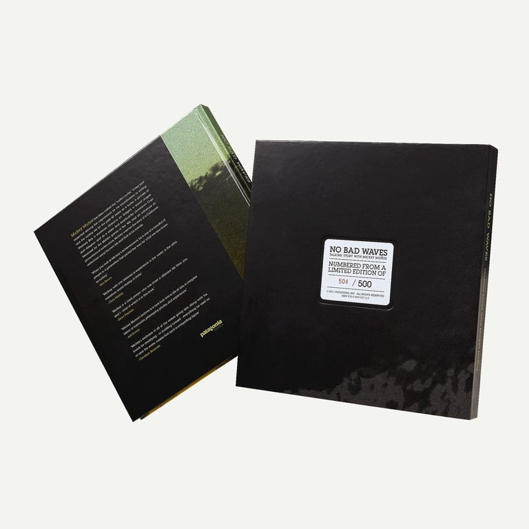 No Bad Waves Boxed Hardcover Book by Mickey Munoz from Patagonia