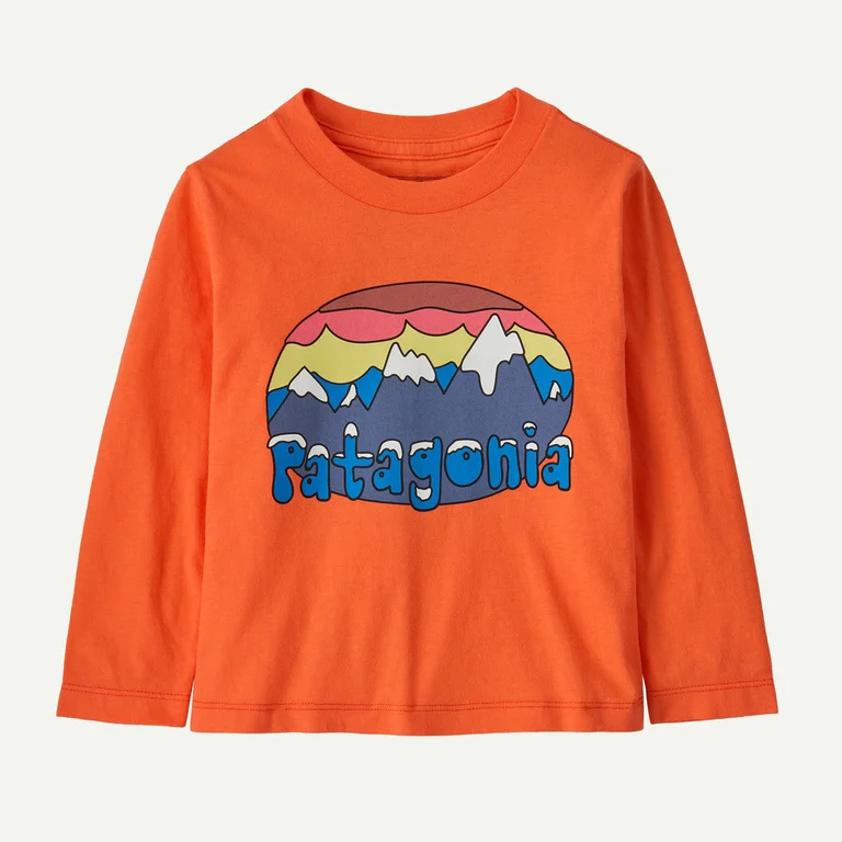 Patagonia Baby Long-Sleeved Fitz Roy Flurries T-Shirt