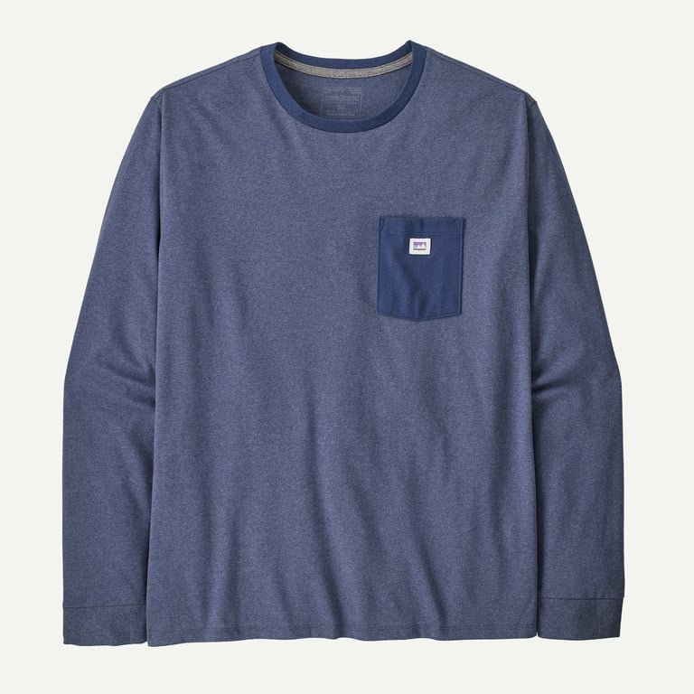 Patagonia Men's Long-Sleeved Shop Sticker Pocket Responsibili-Tee&reg;