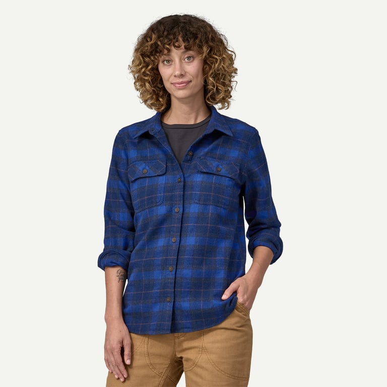 Patagonia Women's Long-Sleeved Organic Cotton Midweight Fjord Flannel Shirt