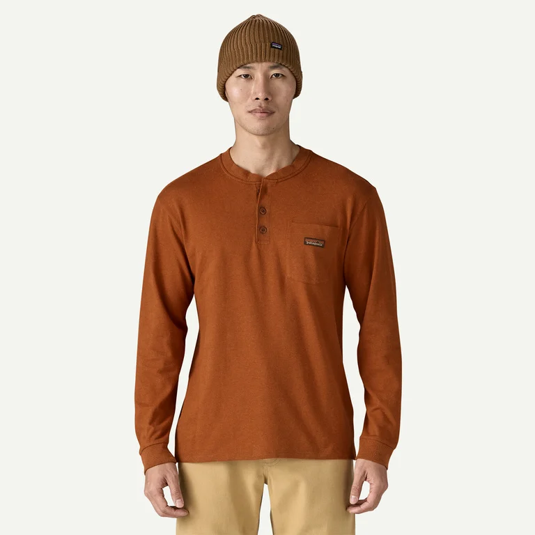 Patagonia Men's Long-Sleeved Work Henley Pocket T-Shirt