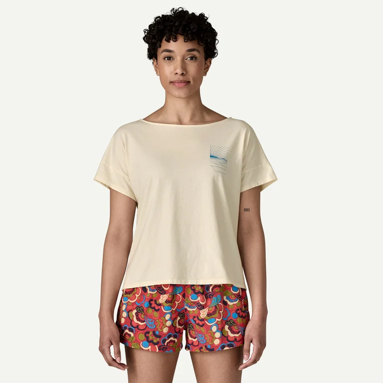 Patagonia Women's Waves Rolling Relaxed Drop-Sleeve Organic Shirt