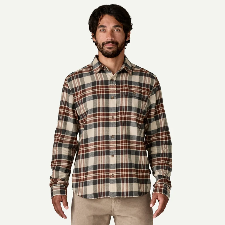 Patagonia Men's Long-Sleeved Lightweight Fjord Flannel Shirt