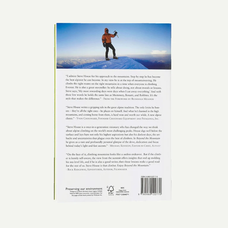 Beyond the Mountain - Paperback Book by Steve House from Patagonia