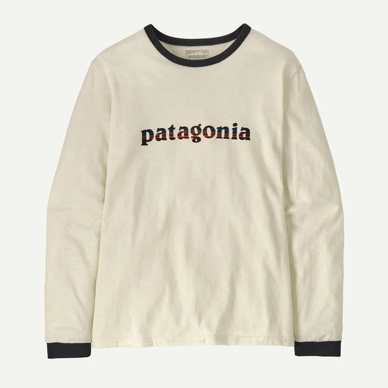 Patagonia Women's Long-Sleeved '73 Text Logo Responsibili-Tee&reg;