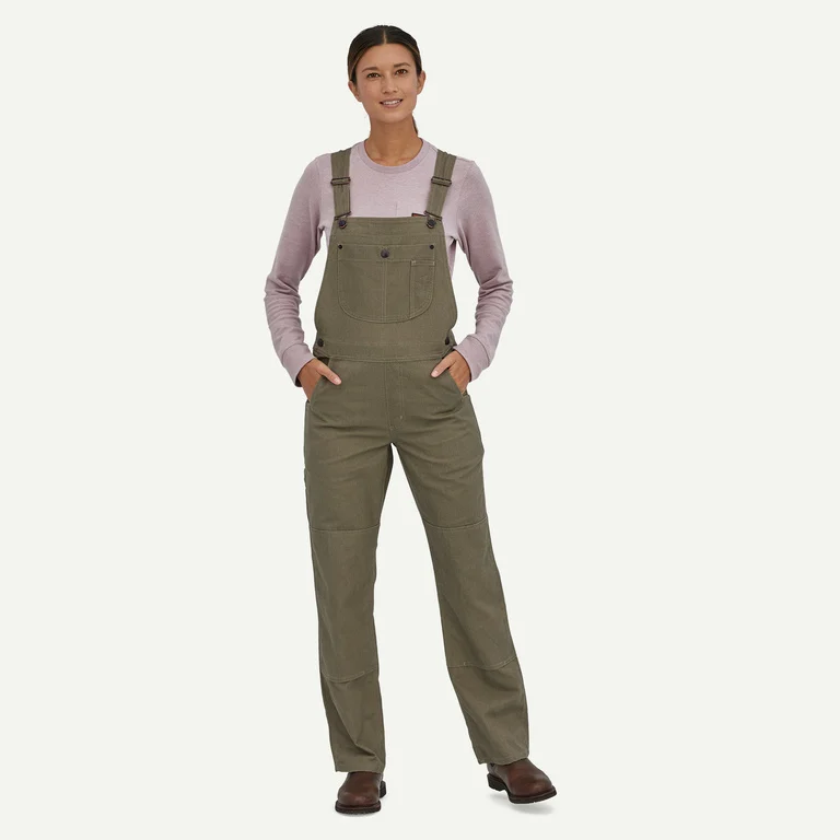 Patagonia Women's All Seasons Canvas Bib Work Overalls - Short
