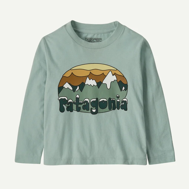Patagonia Baby Long-Sleeved Fitz Roy Flurries T-Shirt
