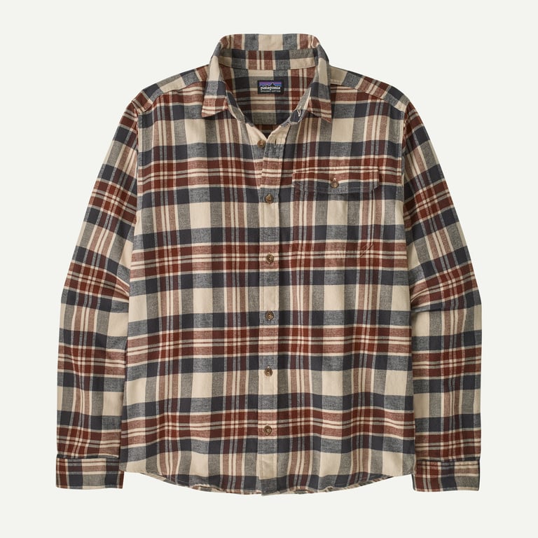 Patagonia Men's Long-Sleeved Lightweight Fjord Flannel Shirt