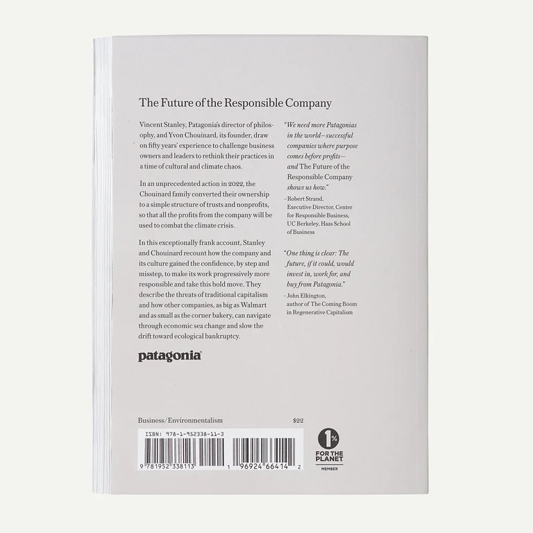 The Future of the Responsible Company: What We've Learned from Patagonia's First 50 Years (paperback book)
