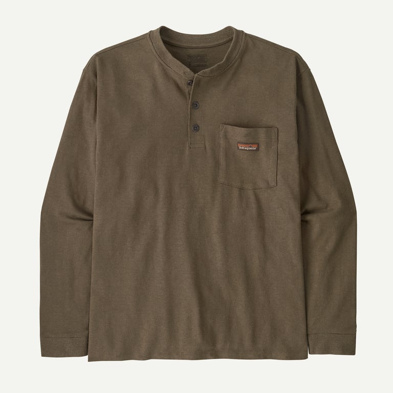 Patagonia Men's Long-Sleeved Work Henley Pocket T-Shirt