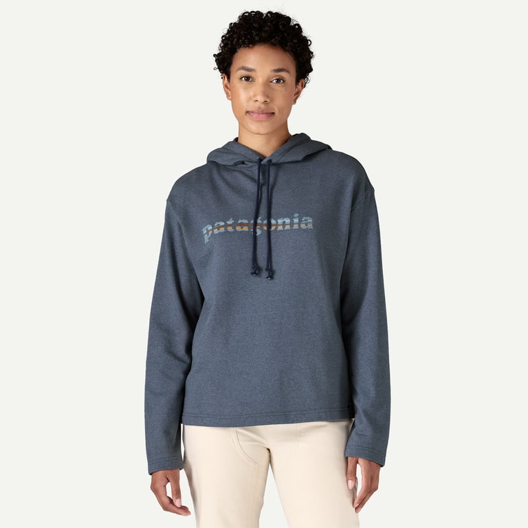 Patagonia Women's Lightweight '73 Text Logo Wildrise Fleece Hoody