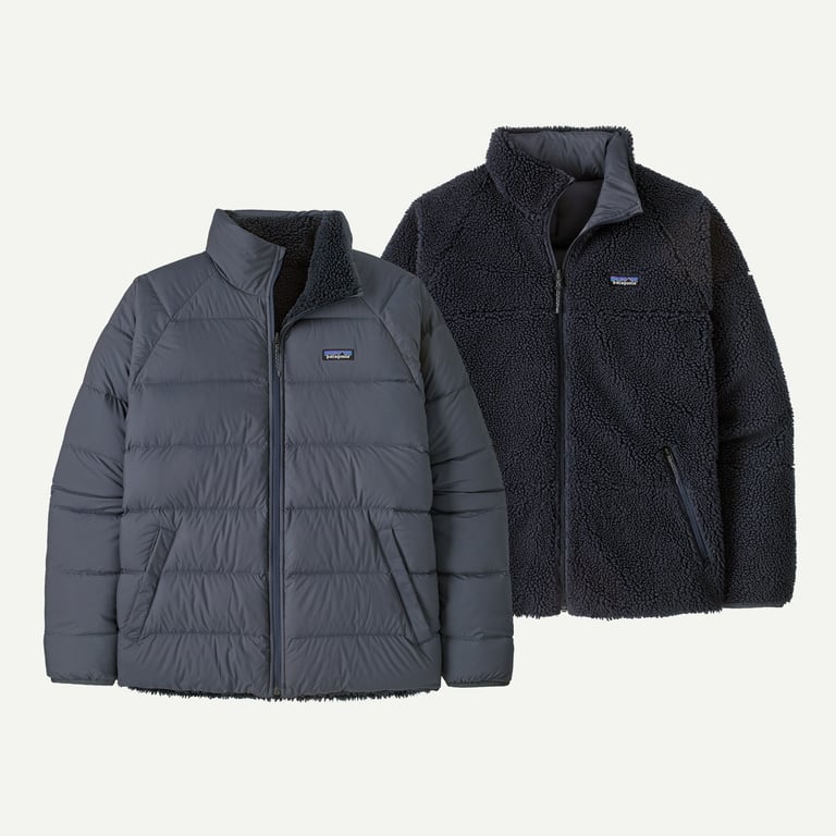 Patagonia Men's Reversible Silent Down Fleece Jacket