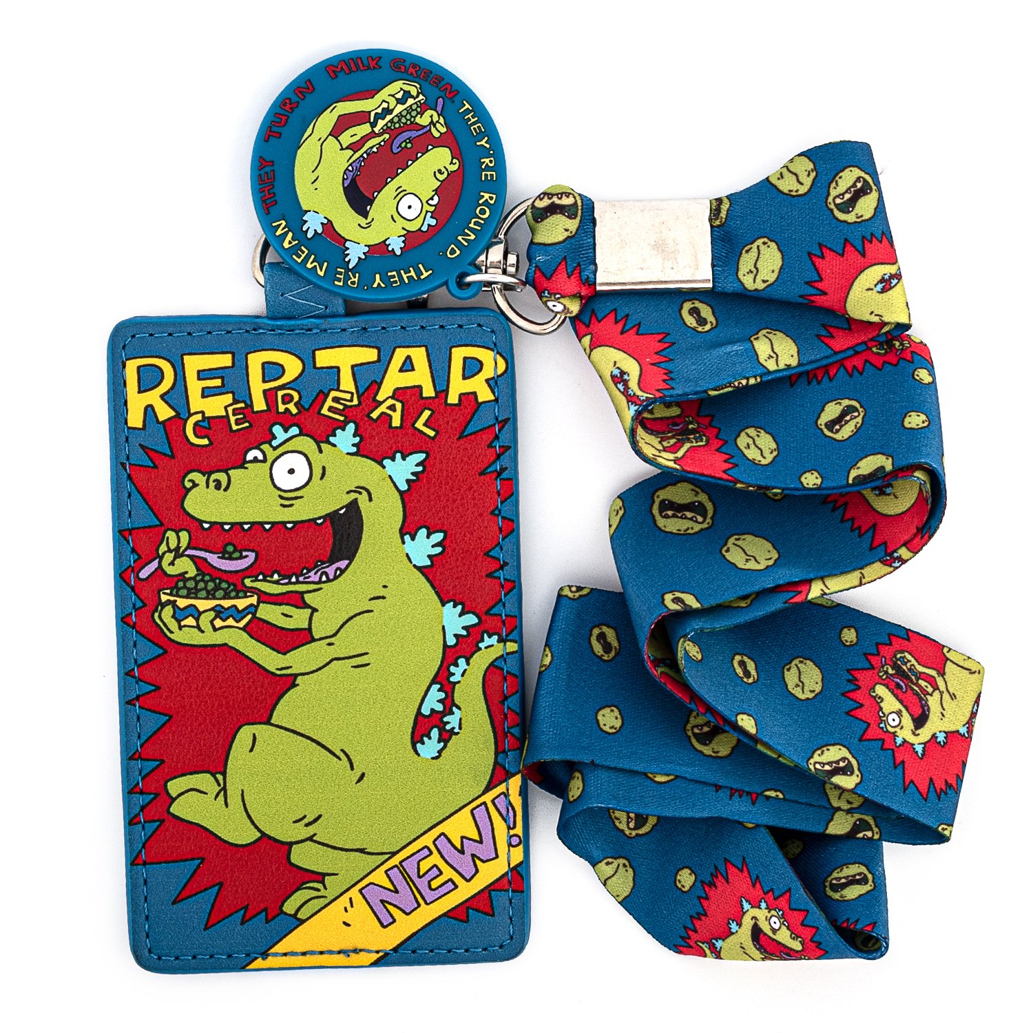 Nickelodeon Rugrats Reptar Cereal Lanyard with Cardholder