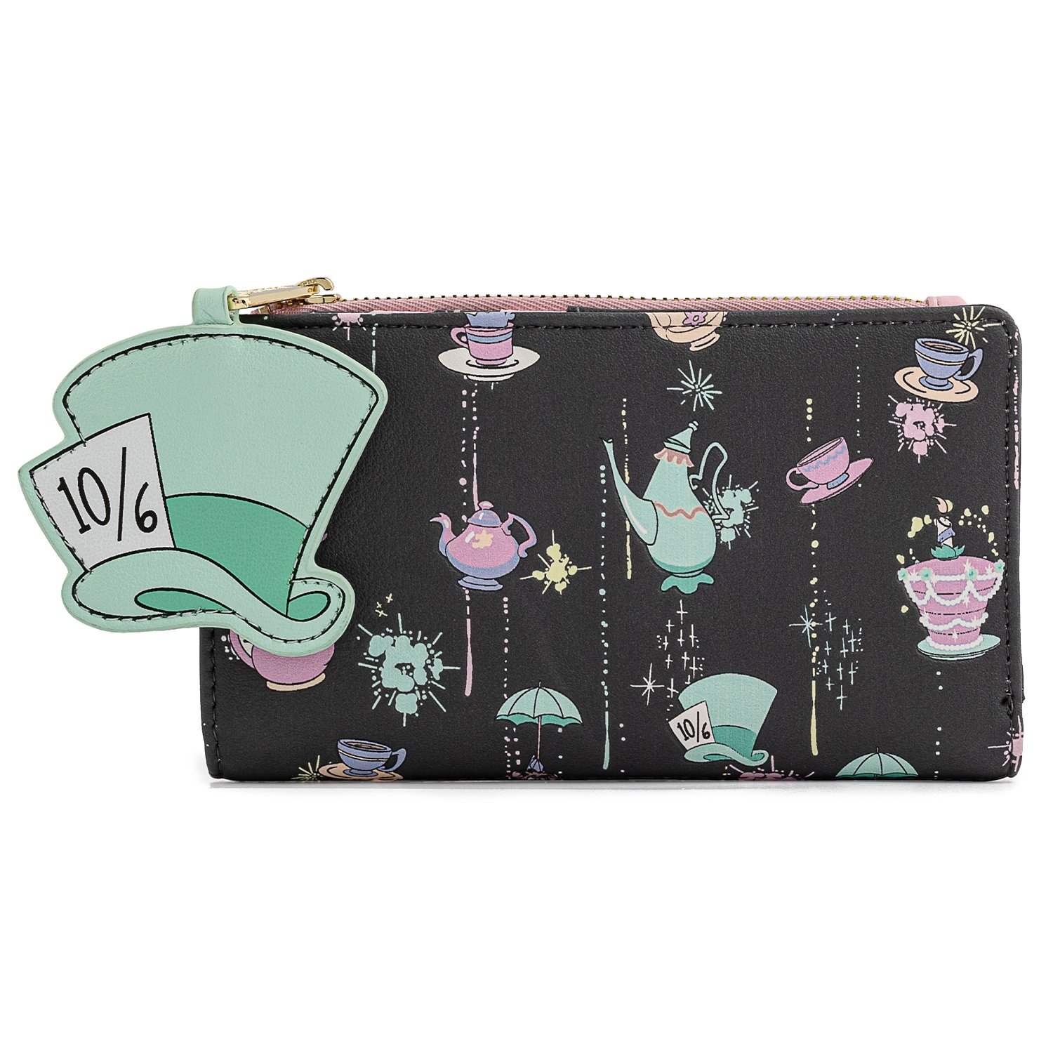 Disney Alice in Wonderland A Very Merry Unbirthday To You Flap Wallet