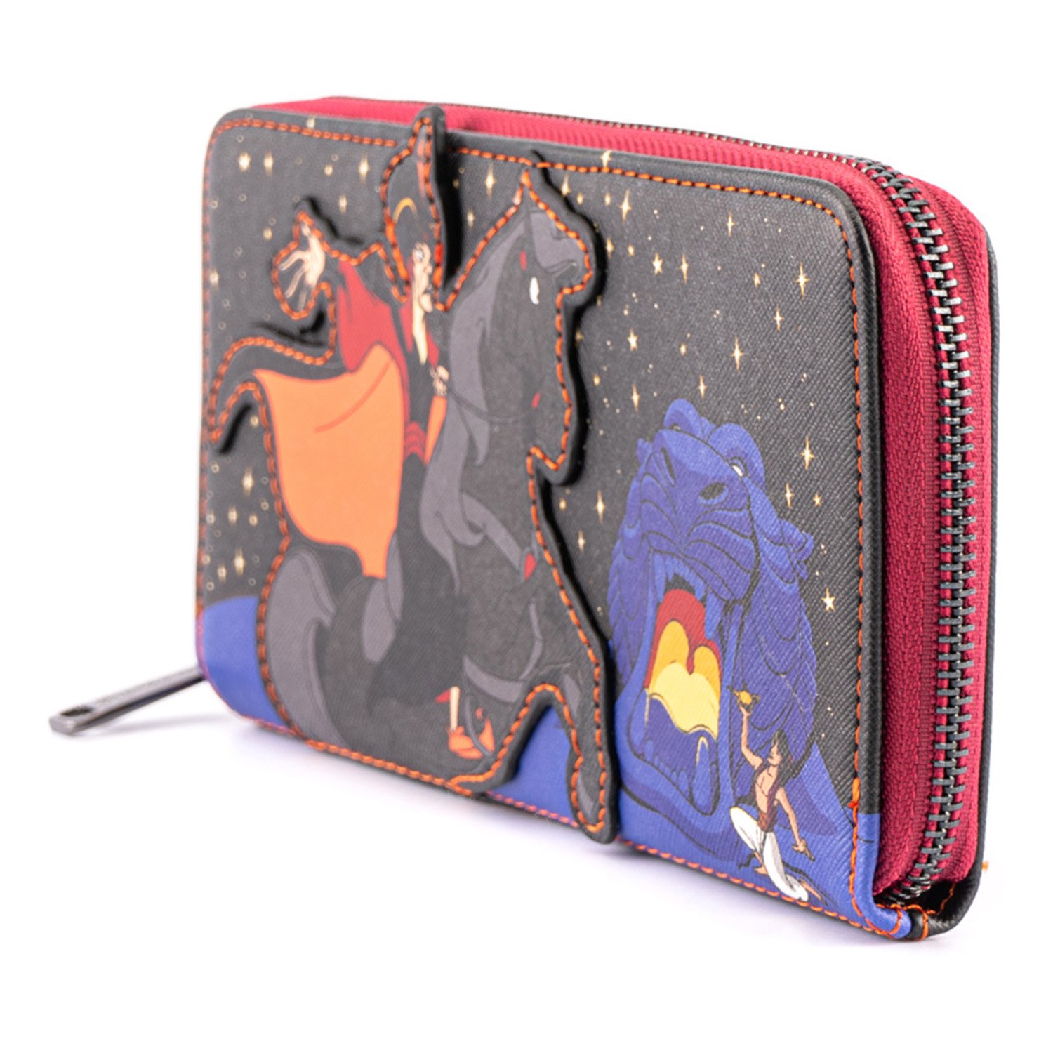 Disney Aladdin Jafar Villains Scene Zip Around Wallet