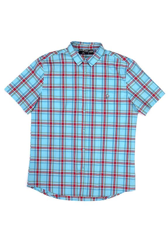 Stitch Shoppe by Loungefly Marvel Thor Plaid Unisex  Derrick  Woven Button Front Shirt