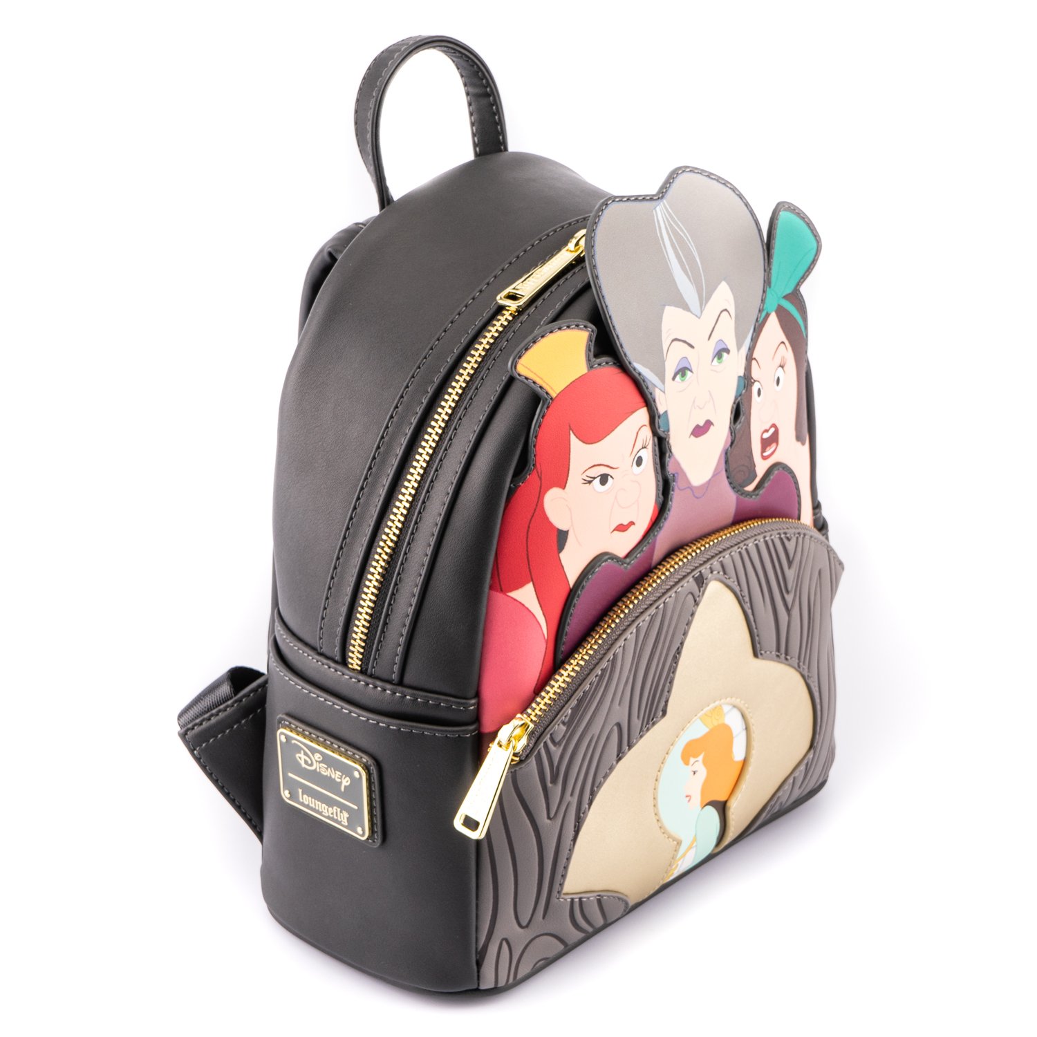 Disney Cinderella Evil Stepmother and Stepsisters Villains Scene Mini Backpack