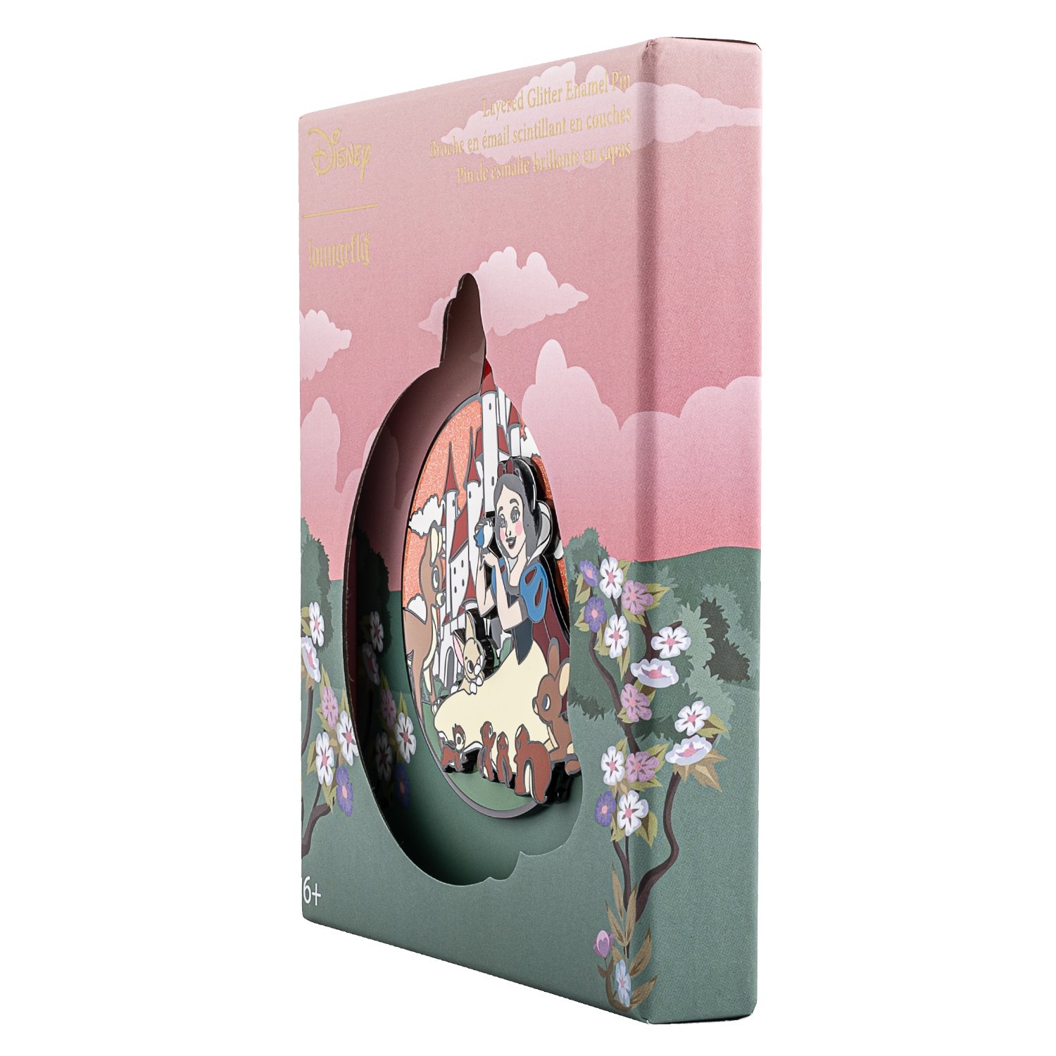 Disney Snow White Collector Box Layered Glitter Enamel Pin