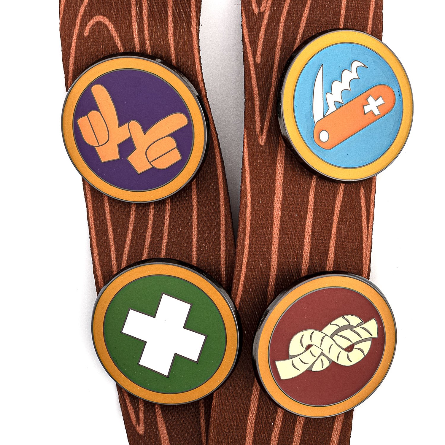 Pixar Up Wilderness Explorer Lanyard with Cardholder & 4 Enamel Pins