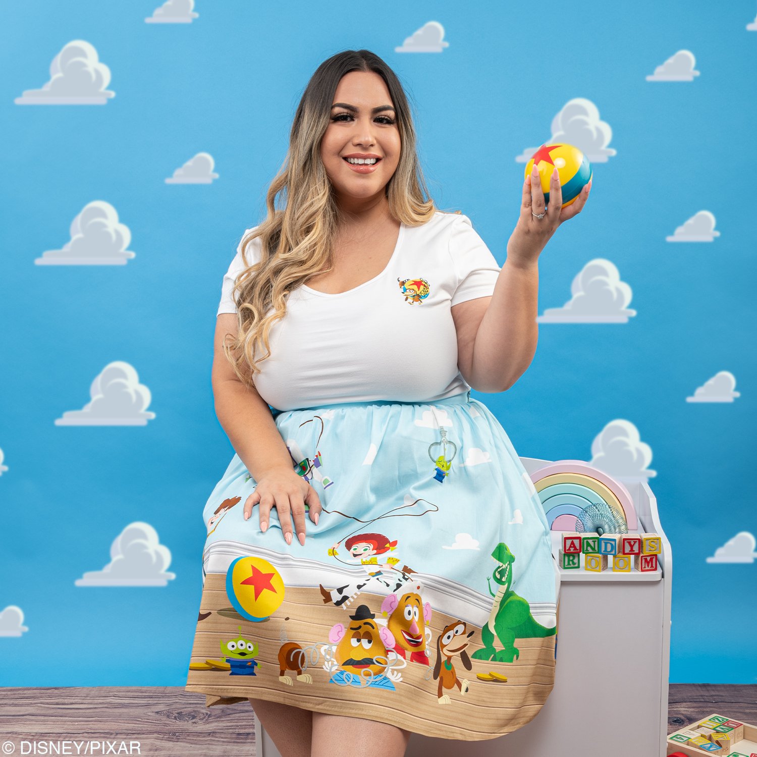 Pixar Stitch Shoppe Toy Story Slinky Dog  Kelly  Fashion Top