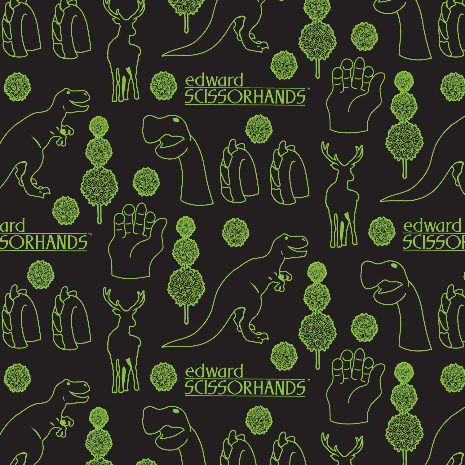 Edward Scissorhands Topiaries Mini Backpack