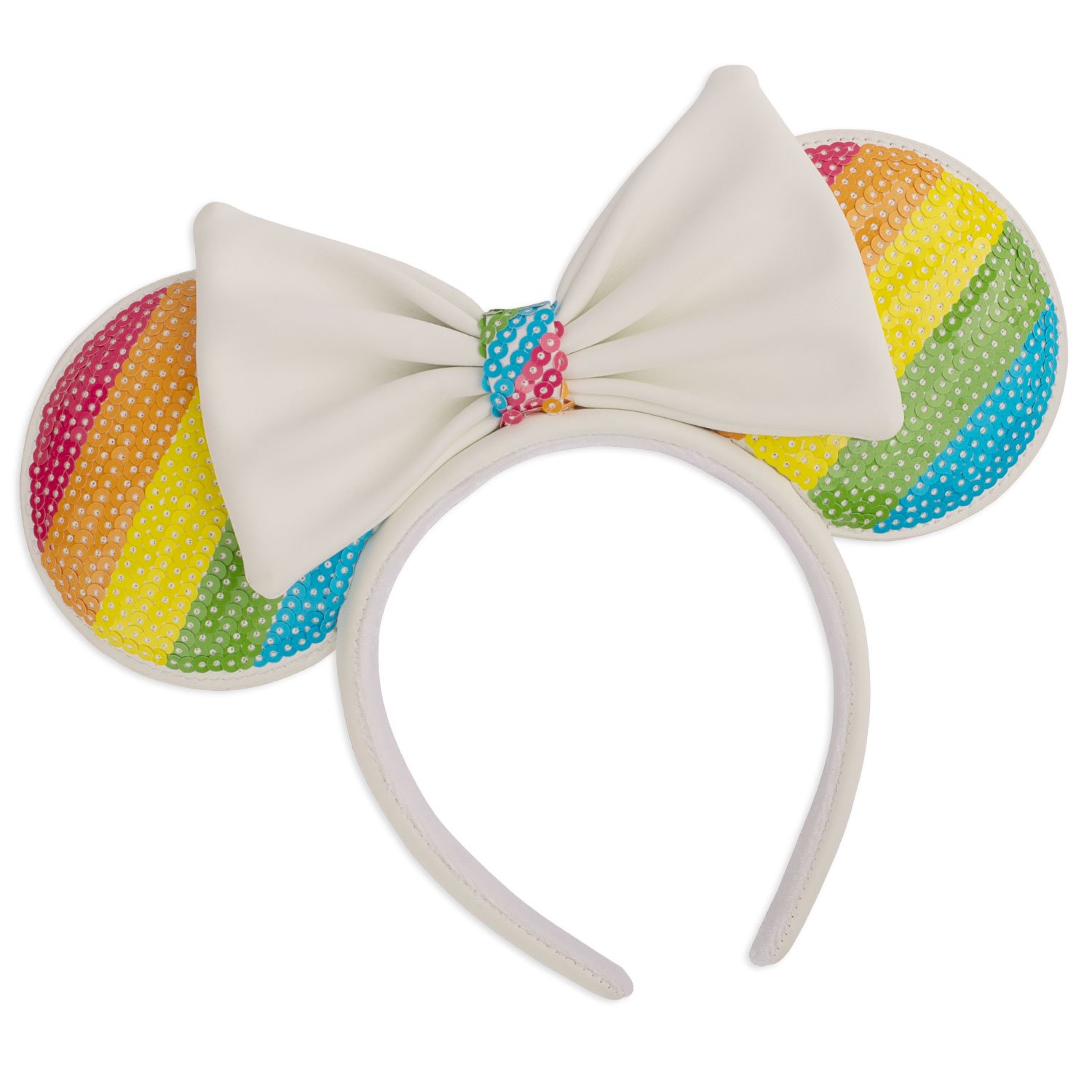 Disney Sequin Rainbow Minnie Mouse Ears Headband