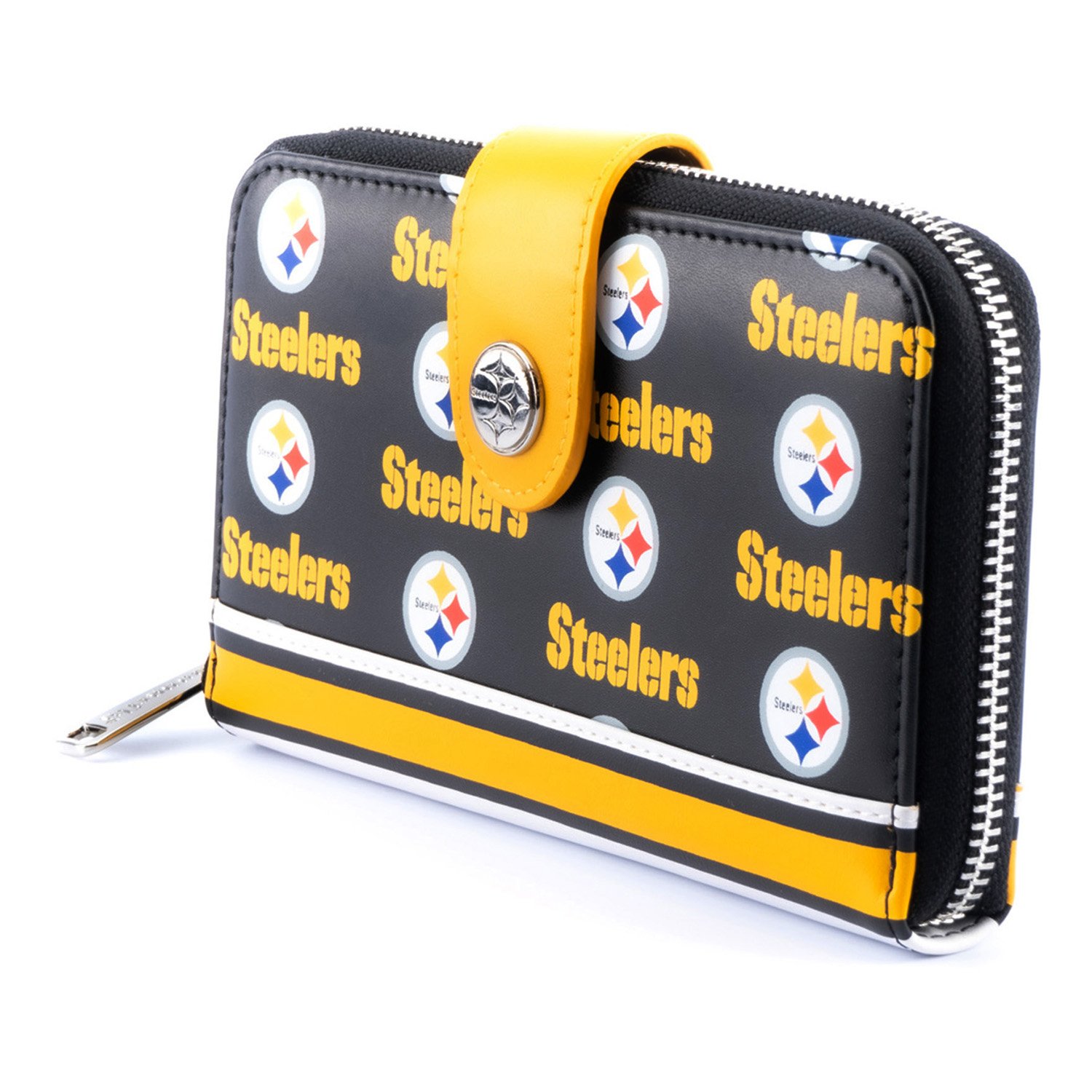 NFL Pittsburgh Steelers Logo Zip Around Wallet
