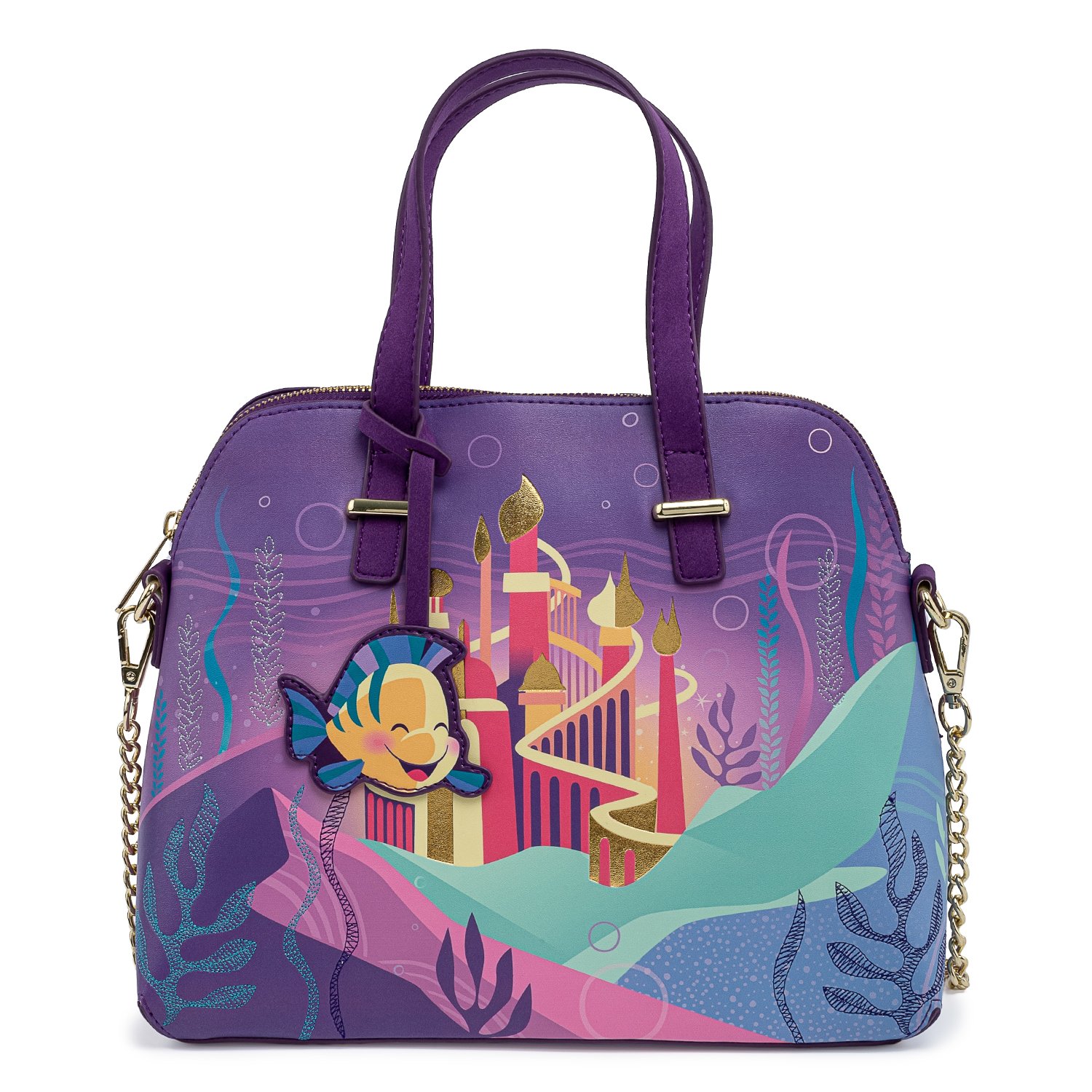Disney The Little Mermaid Ariel Castle Crossbody Bag