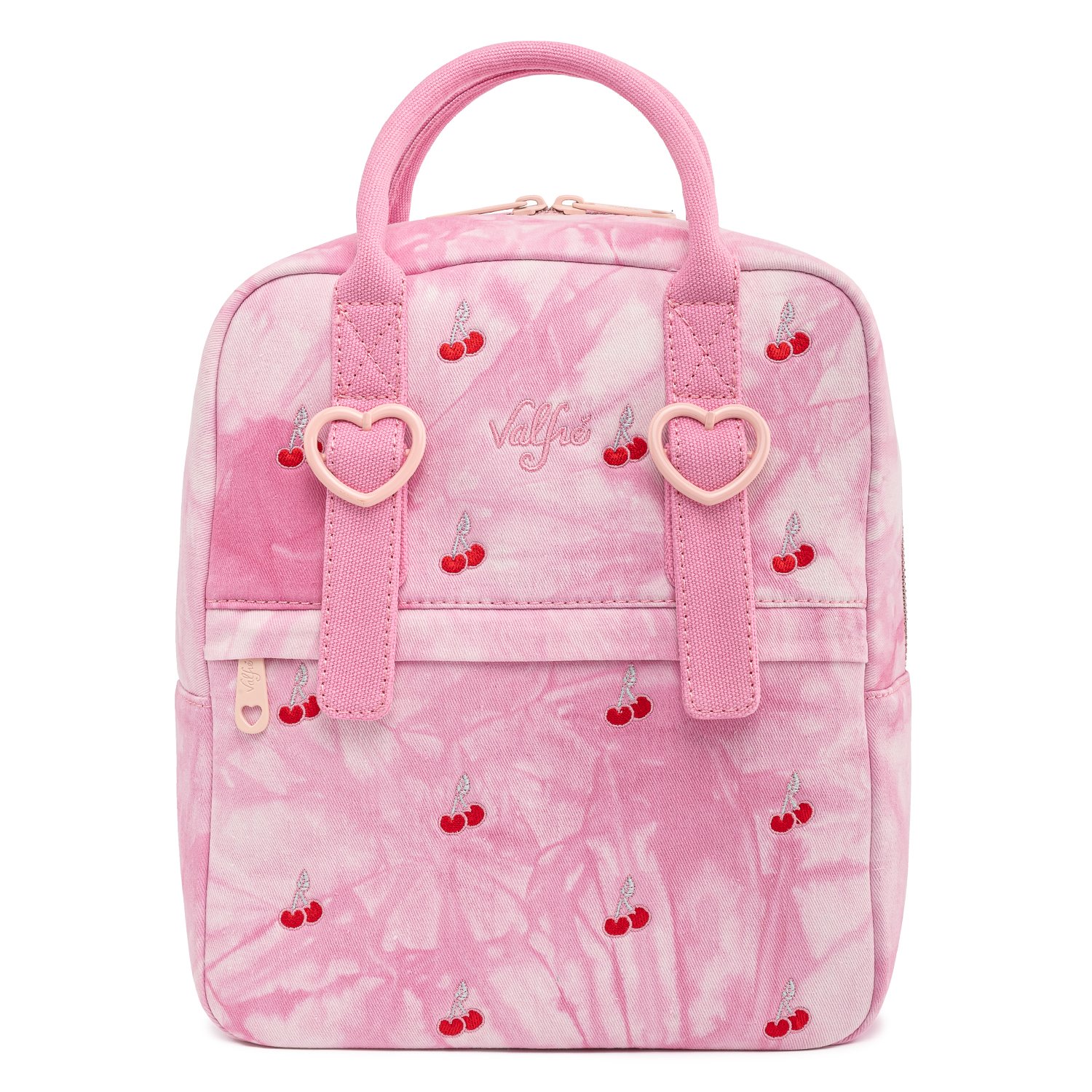 Valfré Lucy Pink Acid Wash Cherry Denim Mini Backpack
