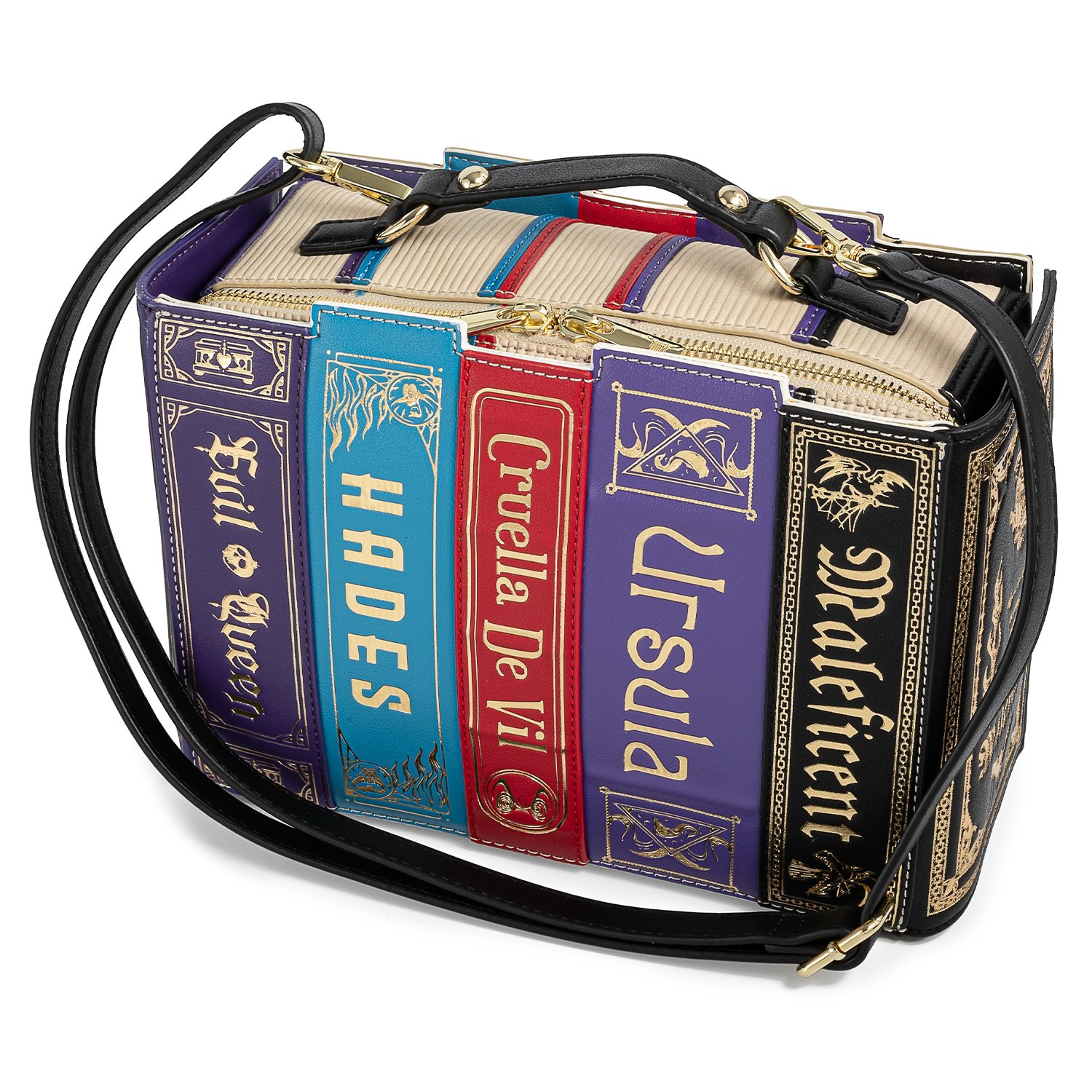 Exclusive - Disney Stitch Shoppe Villains Books Crossbody Bag