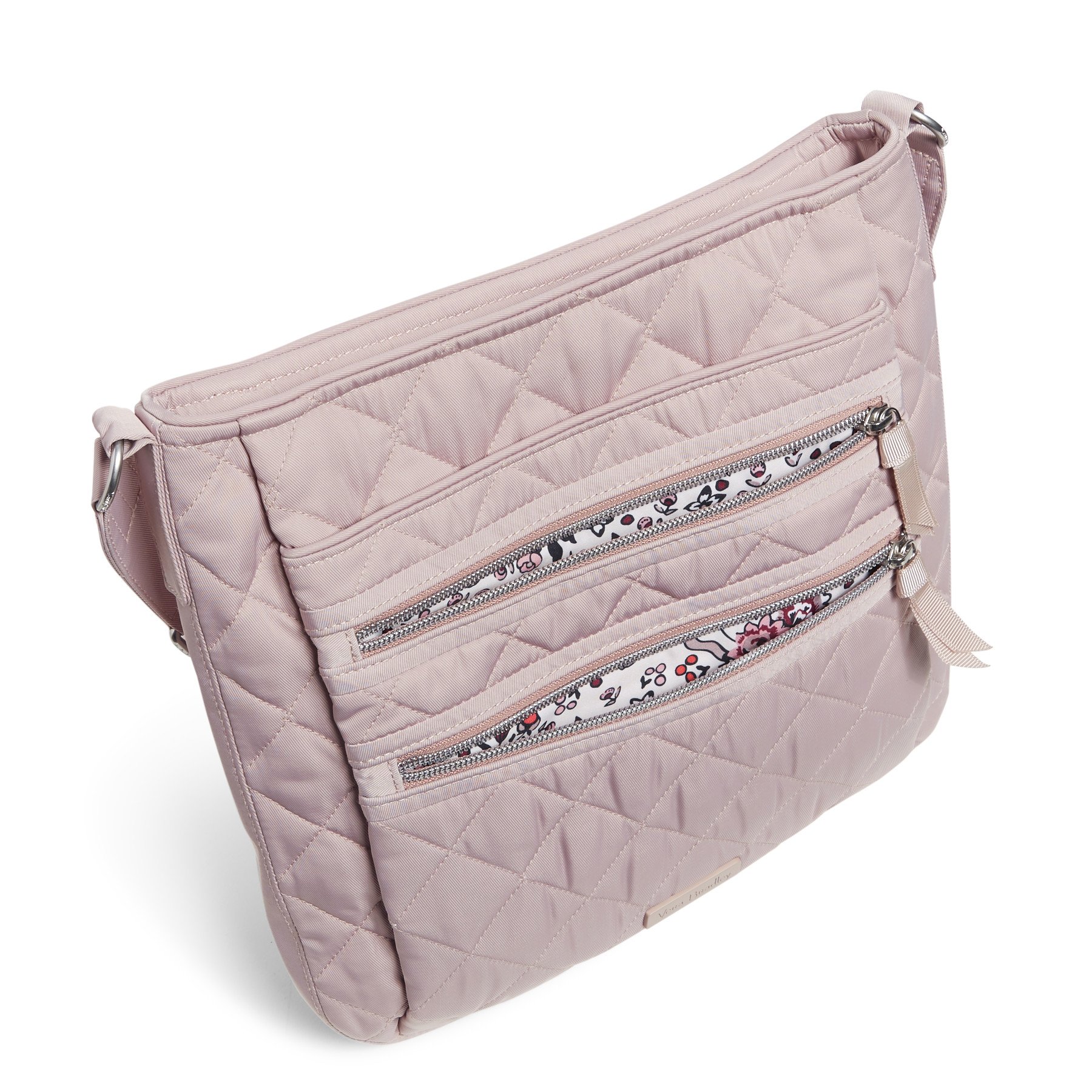 Triple Zip Hipster Crossbody Bag