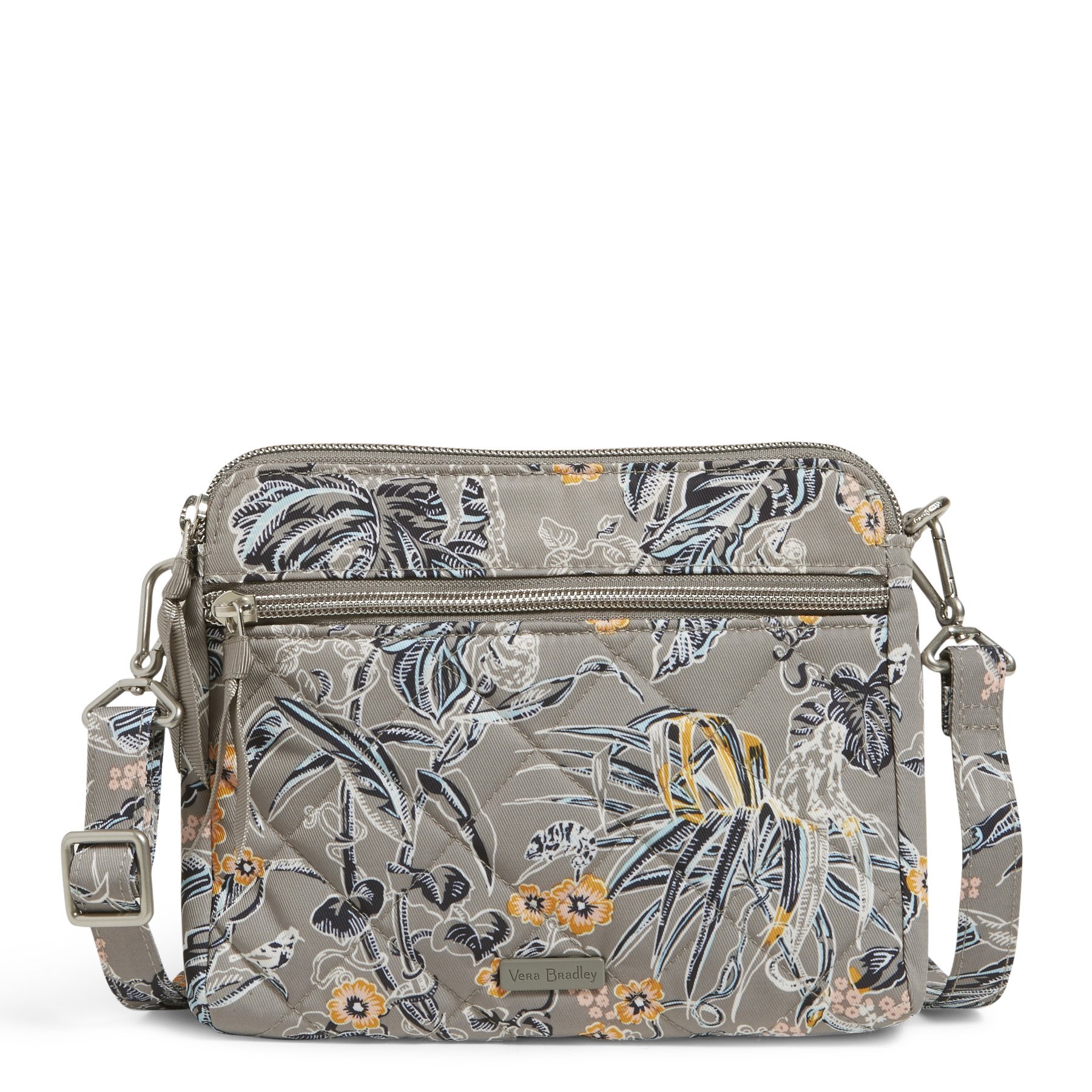 RFID Medium Triple Compartment Crossbody Bag