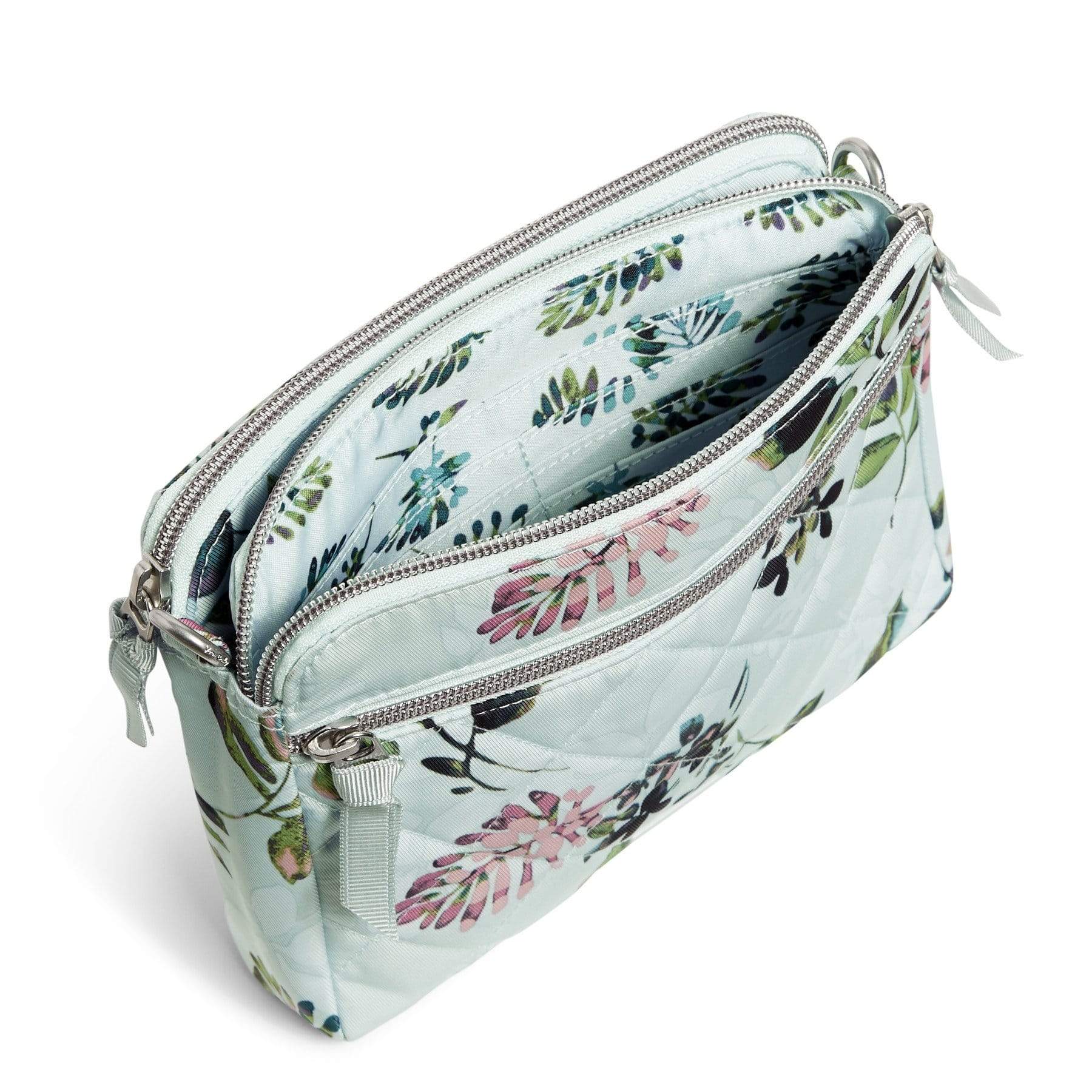 RFID Medium Triple Compartment Crossbody Bag