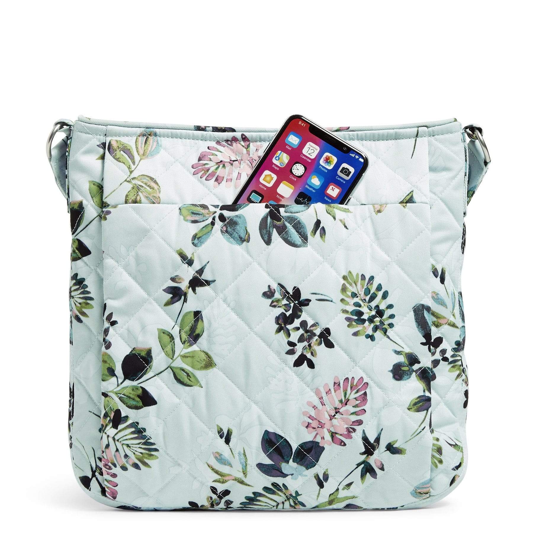 Triple Zip Hipster Crossbody Bag