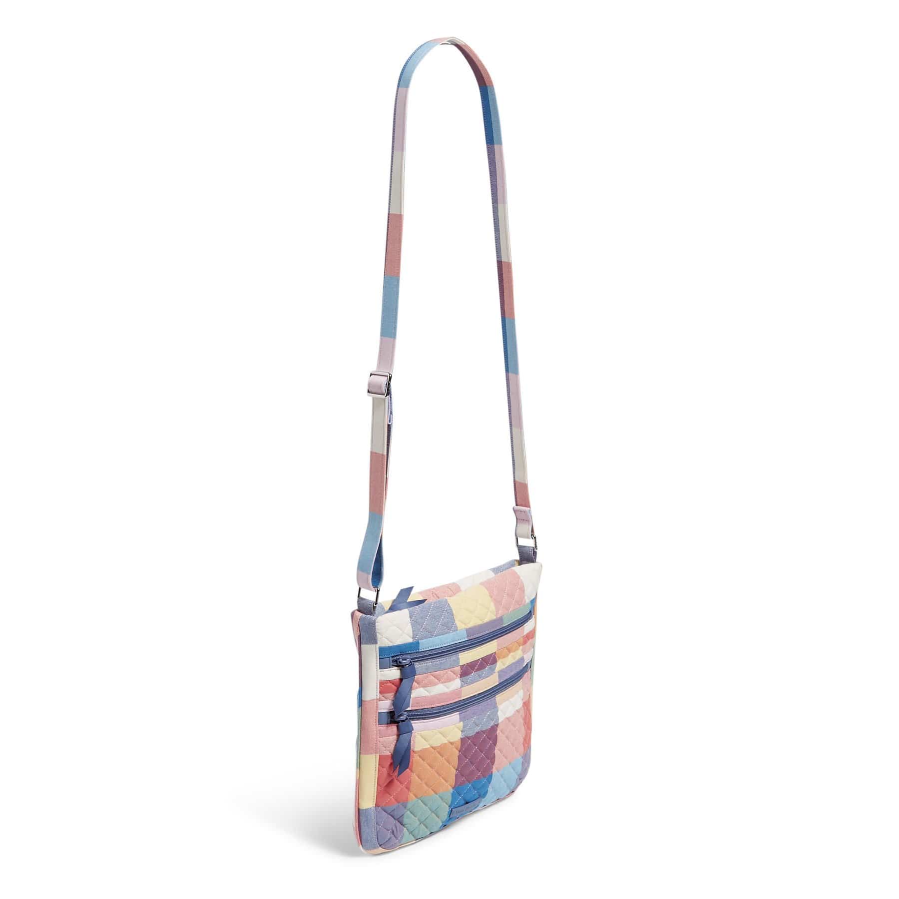 Triple Zip Hipster Crossbody Bag