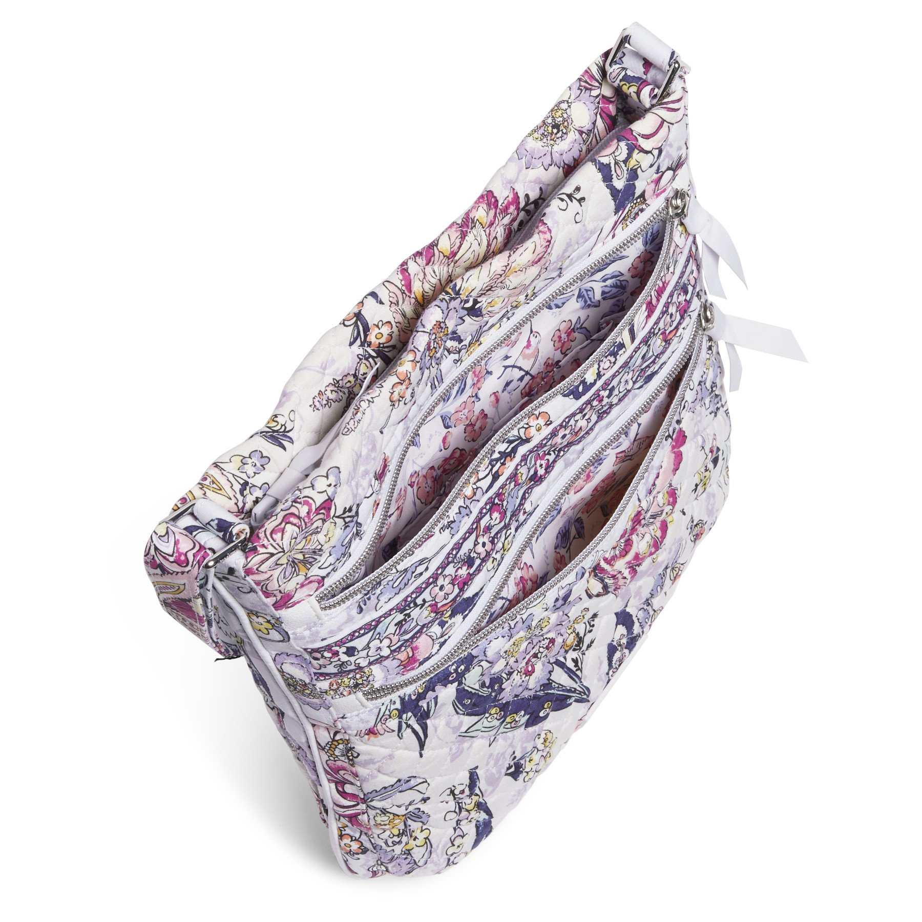 Triple Zip Hipster Crossbody Bag