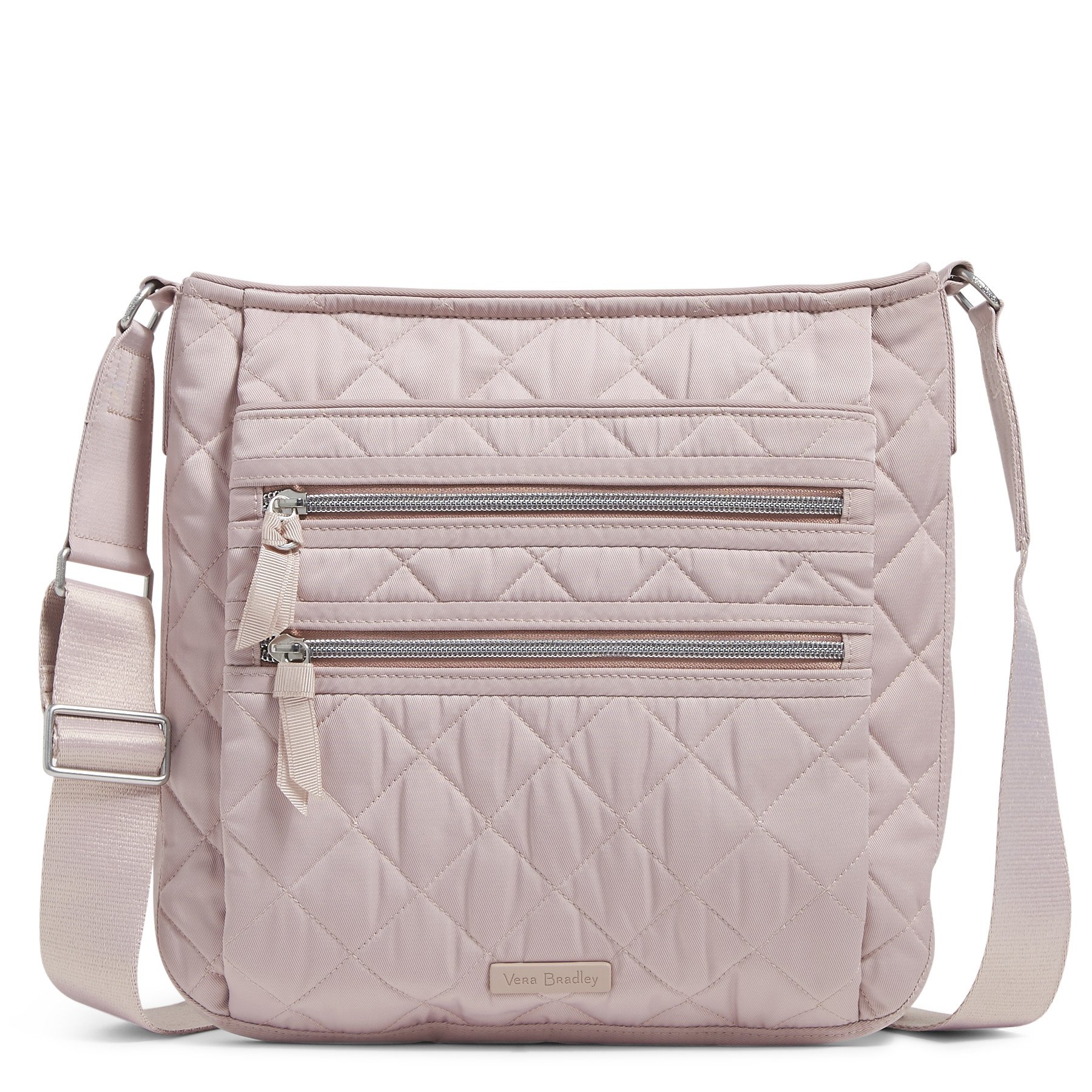 Triple Zip Hipster Crossbody Bag