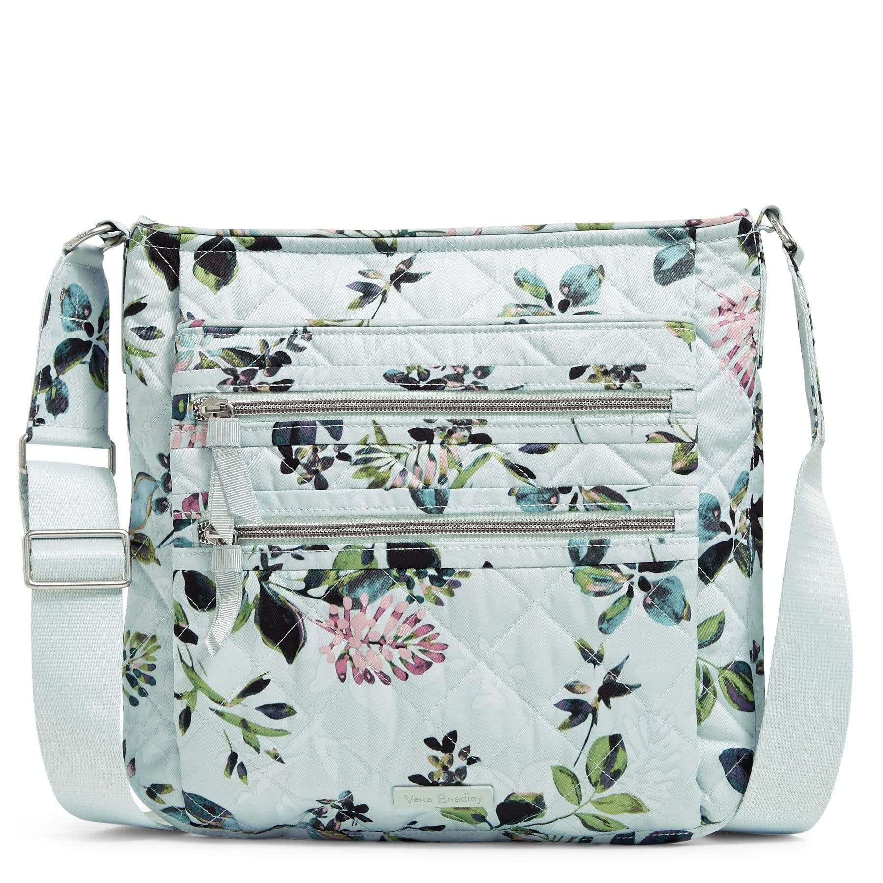 Triple Zip Hipster Crossbody Bag