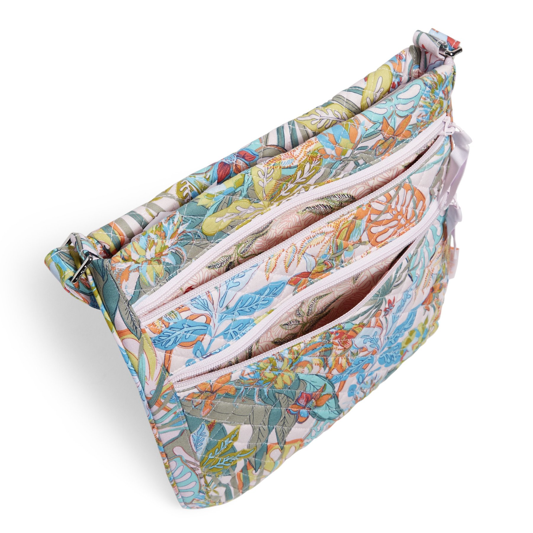 Triple Zip Hipster Crossbody Bag